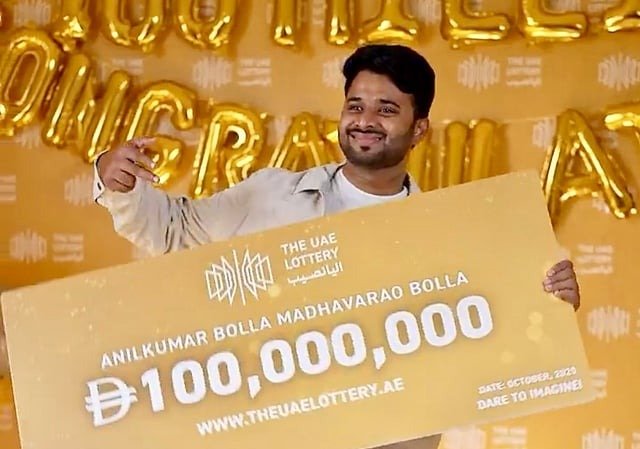 UAE Lottery Dh100 million jackpot winner reveals how he won and what he will do