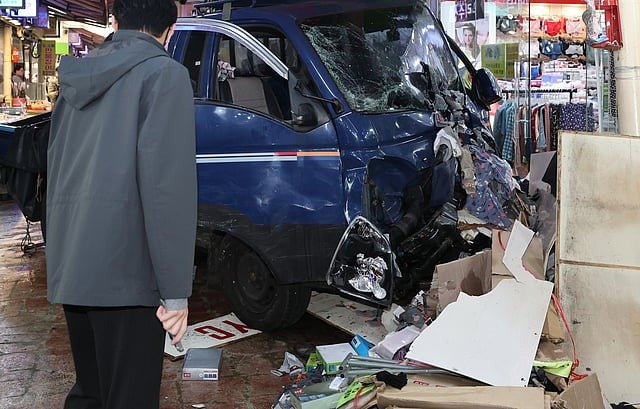 Truck Crash in South Korea Market Kills 2, Injures 18