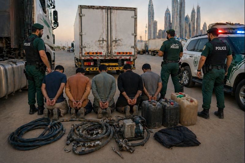 Diesel Theft Gang Busted After Dubai Police Uncover Truck Fuel Heists